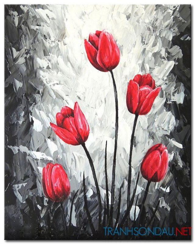 Hoa Tulip Đỏ M1256